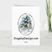 De Giften van Kerstmis van de Fox-terrier van de Feestdagen Kaart (Achterkant)