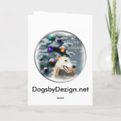 De Giften van Kerstmis van de windhond Feestdagen Kaart (Achterkant)