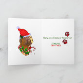 De Giften van Kerstmis van Dogue DE Bordeaux Feestdagen Kaart (Binnen)