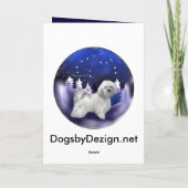 De Giften van Kerstmis van Havanese Feestdagen Kaart (Achterkant)