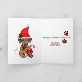 De Giften van Kerstmis van Ridgeback van Rhodesian Feestdagen Kaart (Binnen)