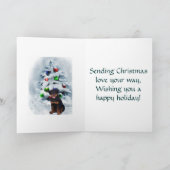 De Giften van Kerstmis van Rottweiler Feestdagen Kaart (Binnen)