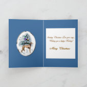 De Giften van Kerstmis van Saluki Feestdagen Kaart (Binnen)