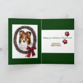 De Giften van Kerstmis van Sheltie van de Feestdagen Kaart (Binnen)