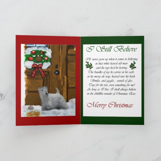 De Giften van Kerstmis van Terrier van Sealyham Feestdagen Kaart (Binnen)