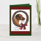 De Giften van Kerstmis van Vizsla Feestdagen Kaart (Voorkant)