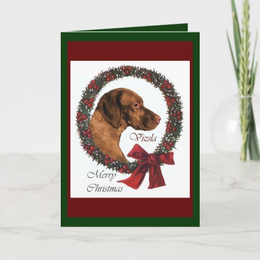 De Giften van Kerstmis van Vizsla Feestdagen Kaart (Voorkant)