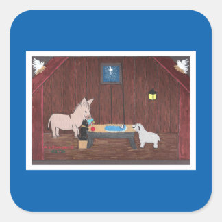 DE GIFTEN VIERKANTE STICKER