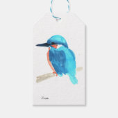 De giftlabel van de ijsvogel cadeaulabel (Voorkant)