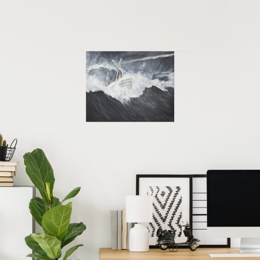 De Gigantic Wave Poster (Thuiskantoor)