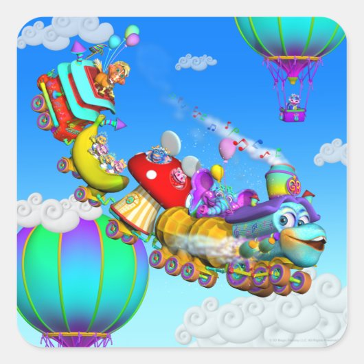 De GiggleBelly trein Stickers (Voorkant)