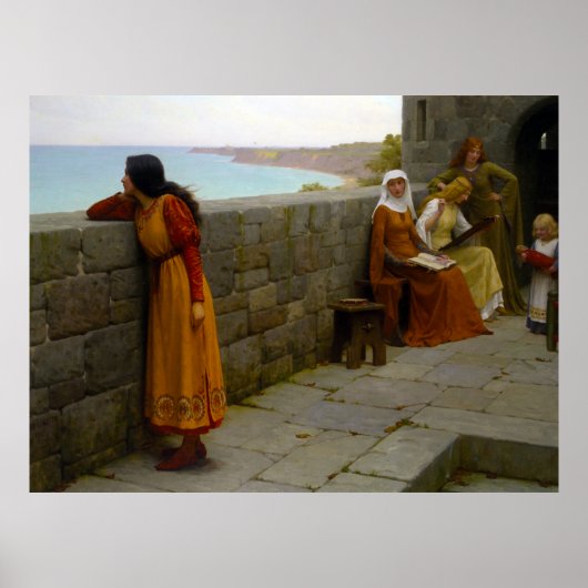 De gijzelaar, c. 1912, ingediend door Edmund Blair Poster (Voorkant)