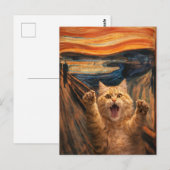 De gil kat parodie kunst briefkaart (Voorkant / Achterkant)