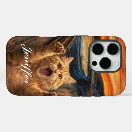 De gil kat parodie kunst Case-Mate iPhone case (Achterkant (horizontaal))