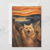 De gil kat parodie kunst kaart (Achterkant)