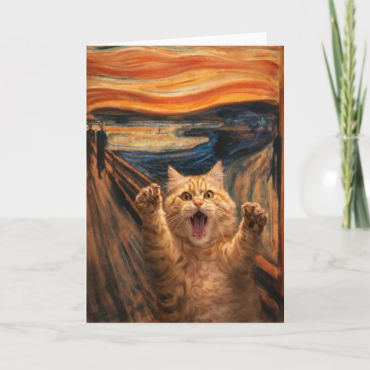De gil kat parodie kunst kaart (Voorkant)