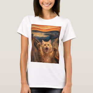De gil kat parodie kunst t-shirt
