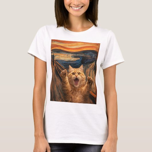 De gil kat parodie kunst t-shirt (Voorkant)