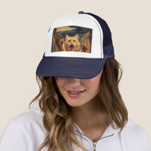 De gil kat parodie kunst trucker pet