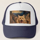 De gil kat parodie kunst trucker pet (Voorkant)
