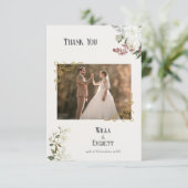 De Gilded Garden Wedding Dank je wel kaart (Staand voorkant)