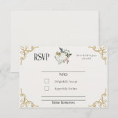 De Gilded Garden Wedding RSVP-kaart RSVP Kaartje (Voorkant / Achterkant)