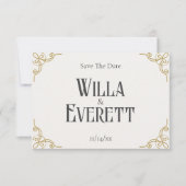 De Gilded Garden Wedding Save the Date Kaart (Voorkant)