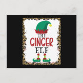 De Ginger Elf Leopard Elf kerstcadeau Briefkaart (Voorkant)