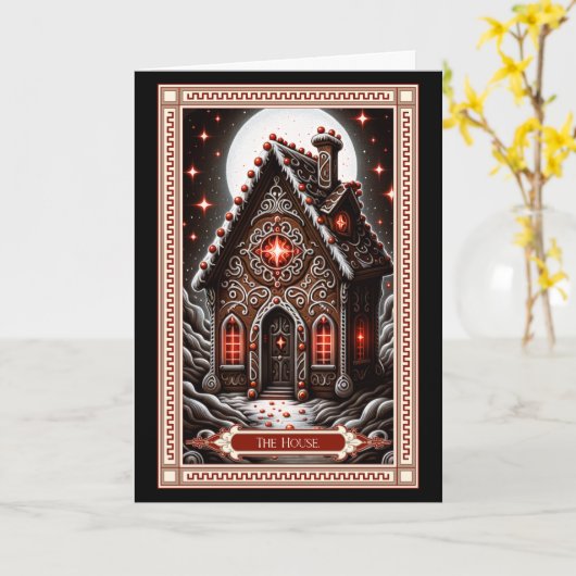 De Gingerbread House Tarot Kaart (Gele Bloem)
