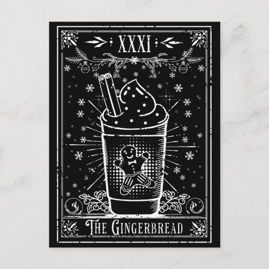 De Gingerbread Latte Tarotkaart Briefkaart (Voorkant)