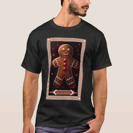 De Gingerbread Man Tarot Kaart T-shirt (Voorkant)