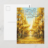 De Ginkgo Avenue Japan Briefkaart (Voorkant / Achterkant)