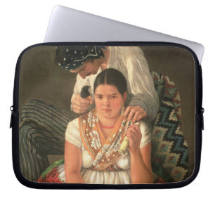 De gipsy Boy and Girl (olie op doek) Laptop Sleeve