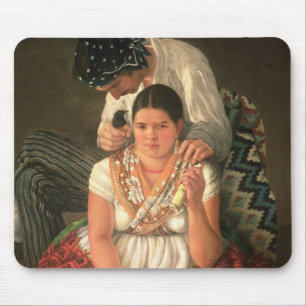 De gipsy Boy and Girl (olie op doek) Muismat