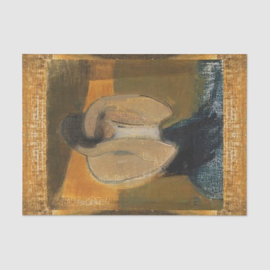 De Gipsy Woman, Helene Schjerfbeck, ontkoppeling Tissuepapier (Voorkant)