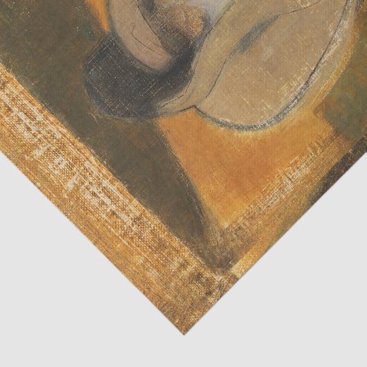 De Gipsy Woman, Helene Schjerfbeck, ontkoppeling Tissuepapier (Detail)