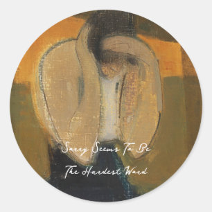De Gipsy Woman, Helene Schjerfbeck Ronde Sticker
