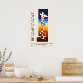 De Giraf Uitkijk Kunst Poster (Keuken)