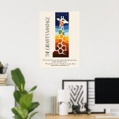 De Giraf Uitkijk Kunst Poster (Thuiskantoor)