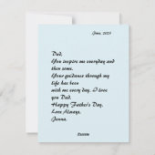 De Giraffe familie - Feestdagenkaart (Achterkant)