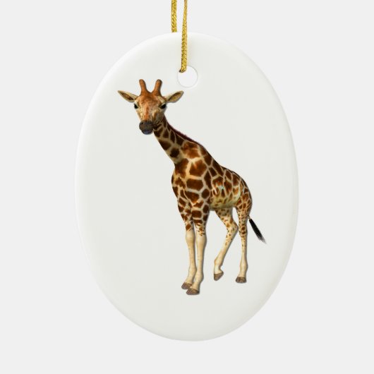De Giraffe Keramisch Ornament (Achterkant)