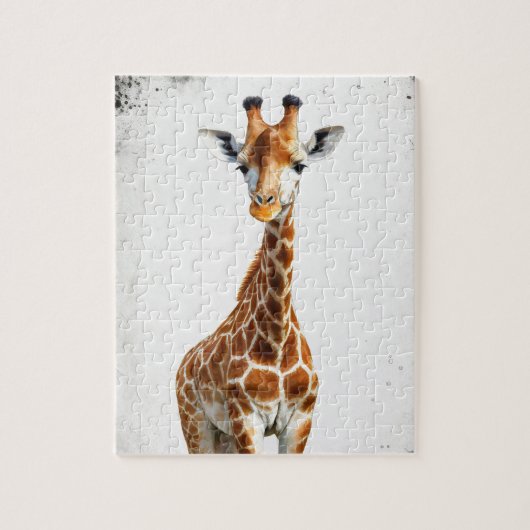 De giraffe  legpuzzel (Verticaal)
