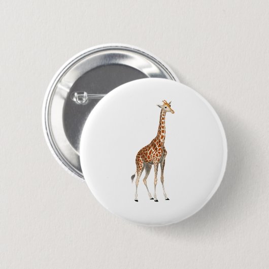 De Giraffe Ronde Button 5,7 Cm (Voorkant /achterkant)