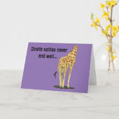 De Giraffe selfies beëindigt nooit… goed Kaart (Gele Bloem)