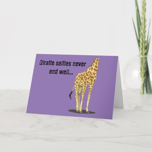 De Giraffe selfies beëindigt nooit… goed Kaart (Voorkant)