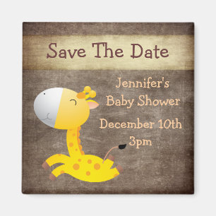 De Giraffe van de klap bewaart het Baby shower van Magneet