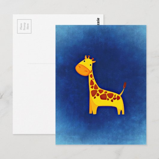 De Giraffe van het baby Briefkaart (Voorkant / Achterkant)