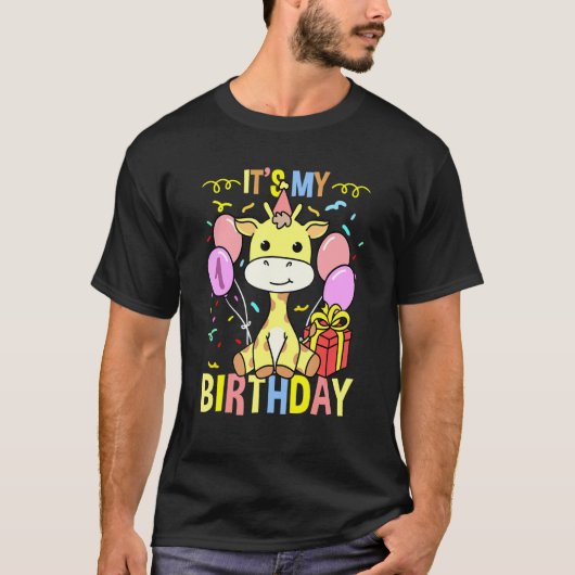 De Giraffe van mijn eerste verjaardag T-shirt (Voorkant)