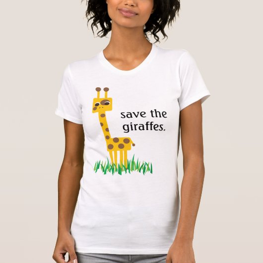 de giraffen redden t-shirt (Voorkant)