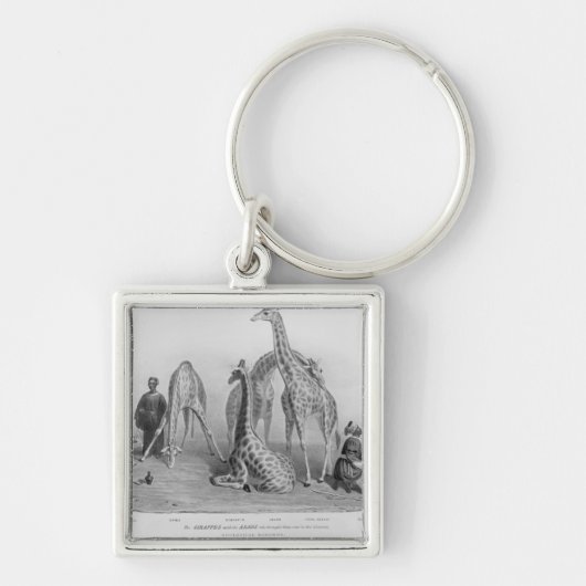 De Giraffes met de Arabieren Sleutelhanger (Voorkant)